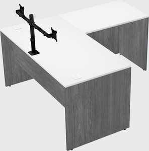 L-shaped office desk