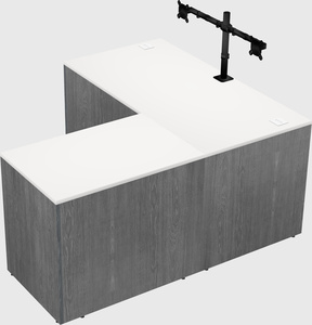 L-shaped office desk