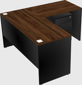 L-shaped office desk