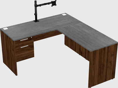 L-shaped office desk