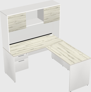 L-shaped office desk