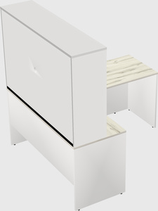 L-shaped office desk