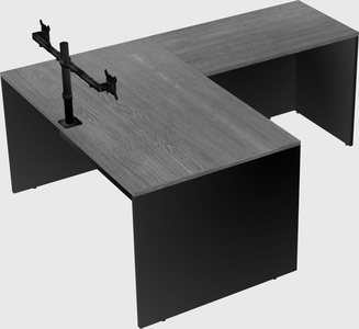 L-shaped office desk