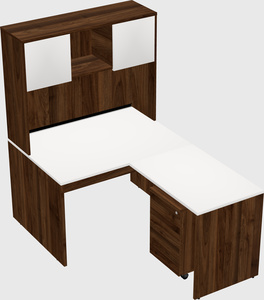 L-shaped office desk