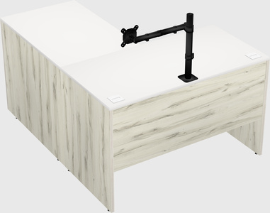 L-shaped office desk