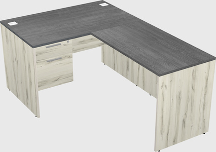 L-shaped office desk