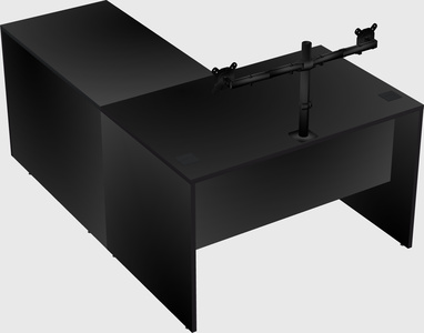 L-shaped office desk