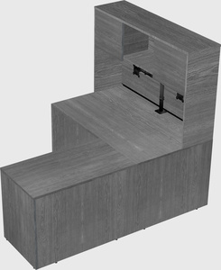 L-shaped office desk