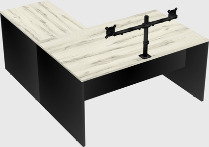 L-shaped office desk