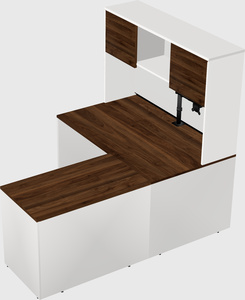 L-shaped office desk