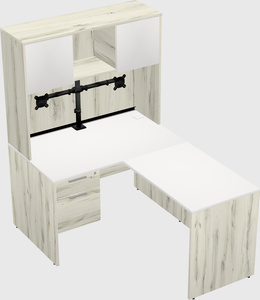 L-shaped office desk