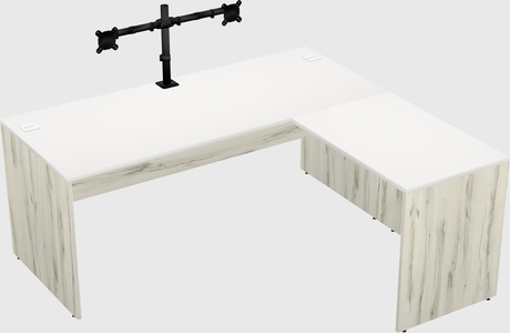 L-shaped office desk
