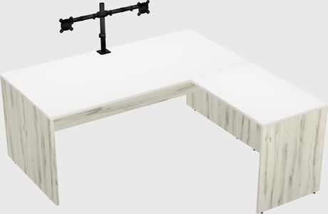 L-shaped office desk