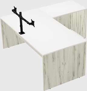 L-shaped office desk