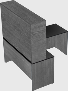 L-shaped office desk