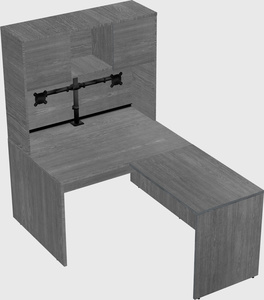 L-shaped office desk