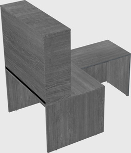 L-shaped office desk