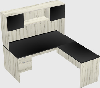 L-shaped office desk