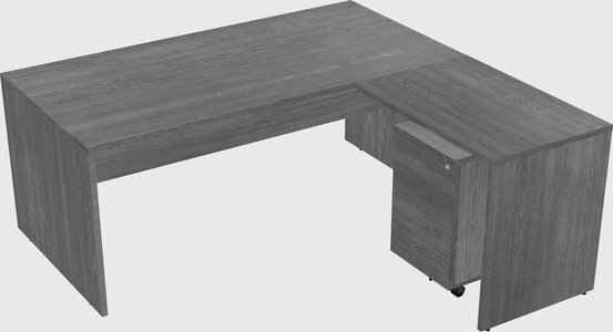 L-shaped office desk