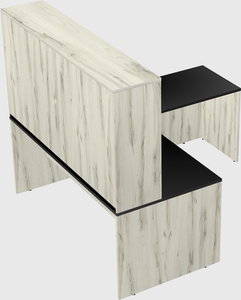 L-shaped office desk