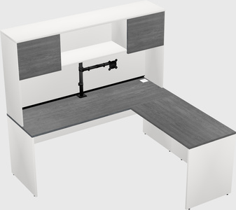 L-shaped office desk
