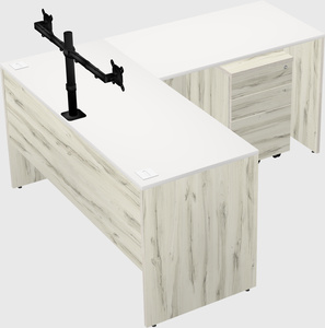 L-shaped office desk