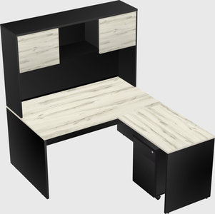 L-shaped office desk