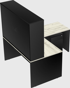 L-shaped office desk