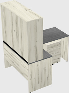 L-shaped office desk