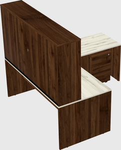 L-shaped office desk