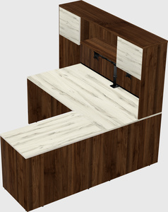 L-shaped office desk