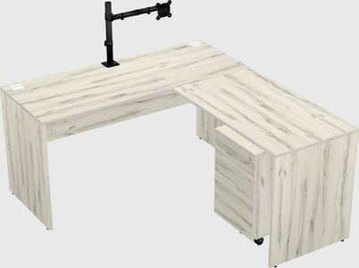 L-shaped office desk