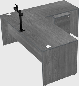 L-shaped office desk