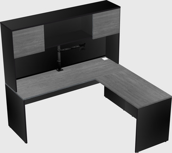 L-shaped office desk