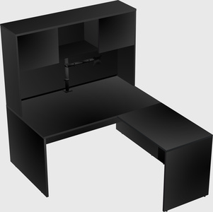 L-shaped office desk