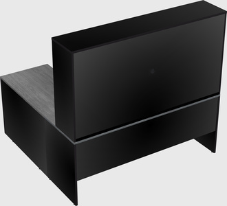 L-shaped office desk