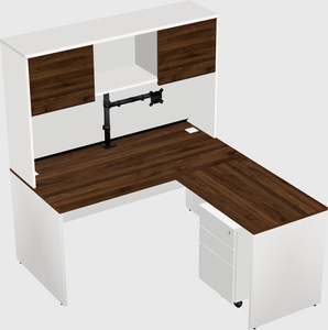 L-shaped office desk
