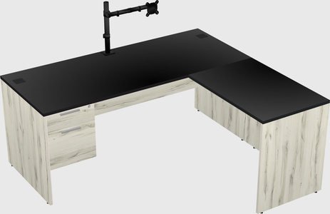 L-shaped office desk