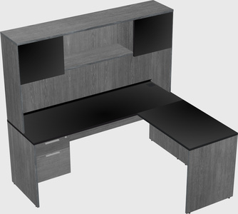 L-shaped office desk