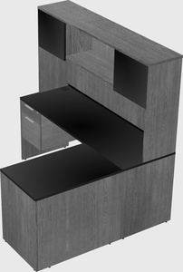 L-shaped office desk