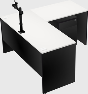 L-shaped office desk