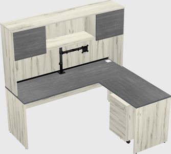 L-shaped office desk