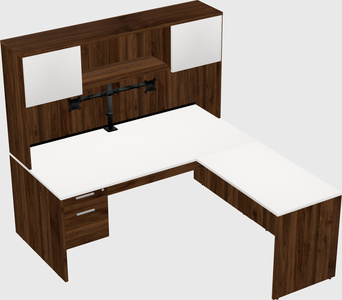 L-shaped office desk