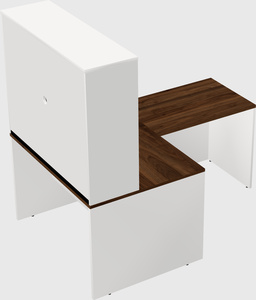 L-shaped office desk