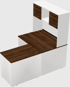 L-shaped office desk