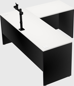L-shaped office desk