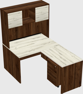 L-shaped office desk