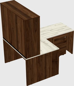 L-shaped office desk