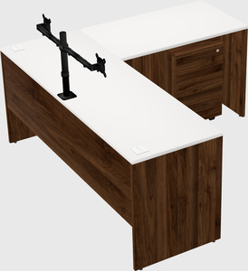 L-shaped office desk