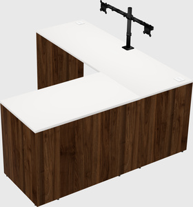 L-shaped office desk